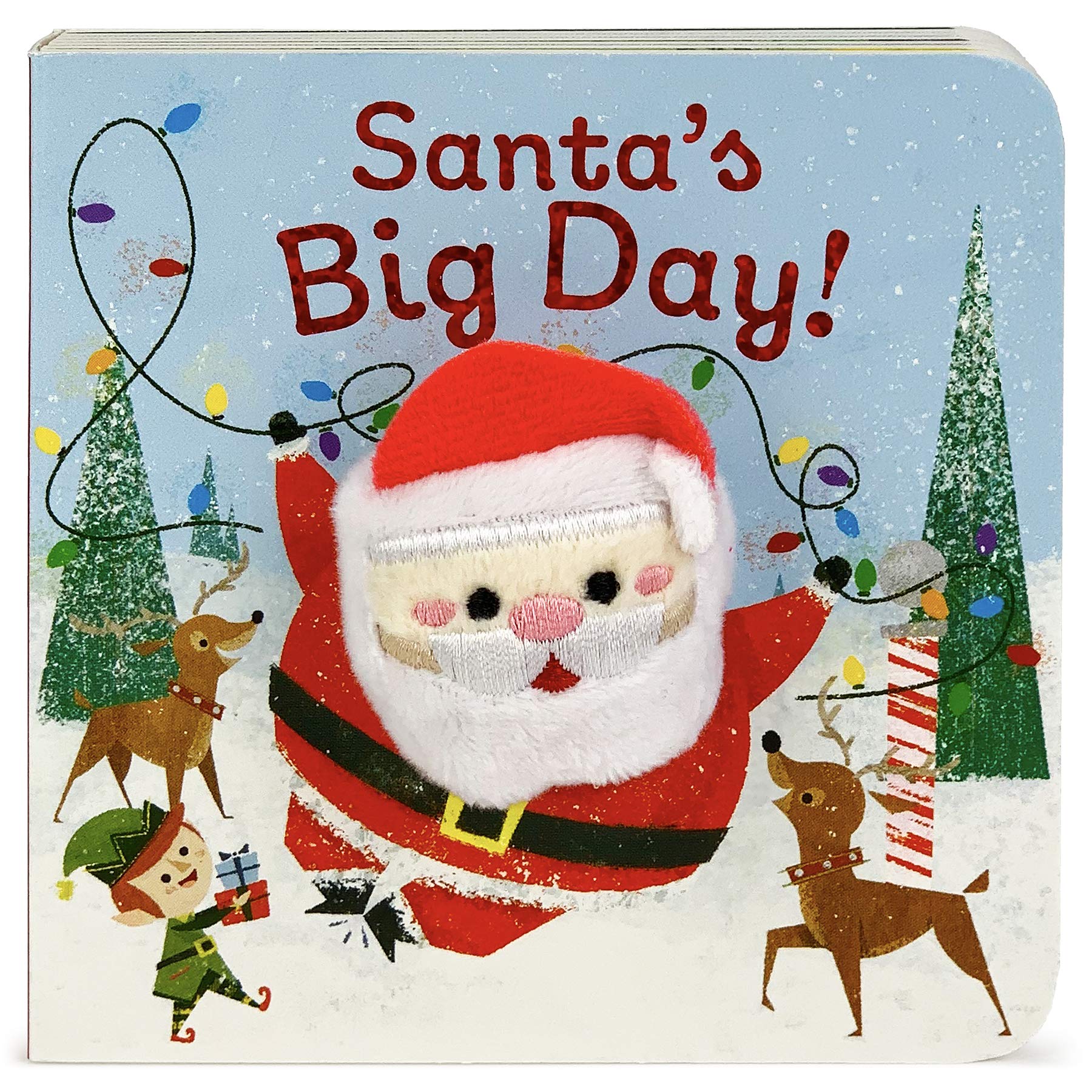 Santa's Big Day Finger Puppet Christmas Board Book Ages 0-4 (Finger Puppet Board Book)