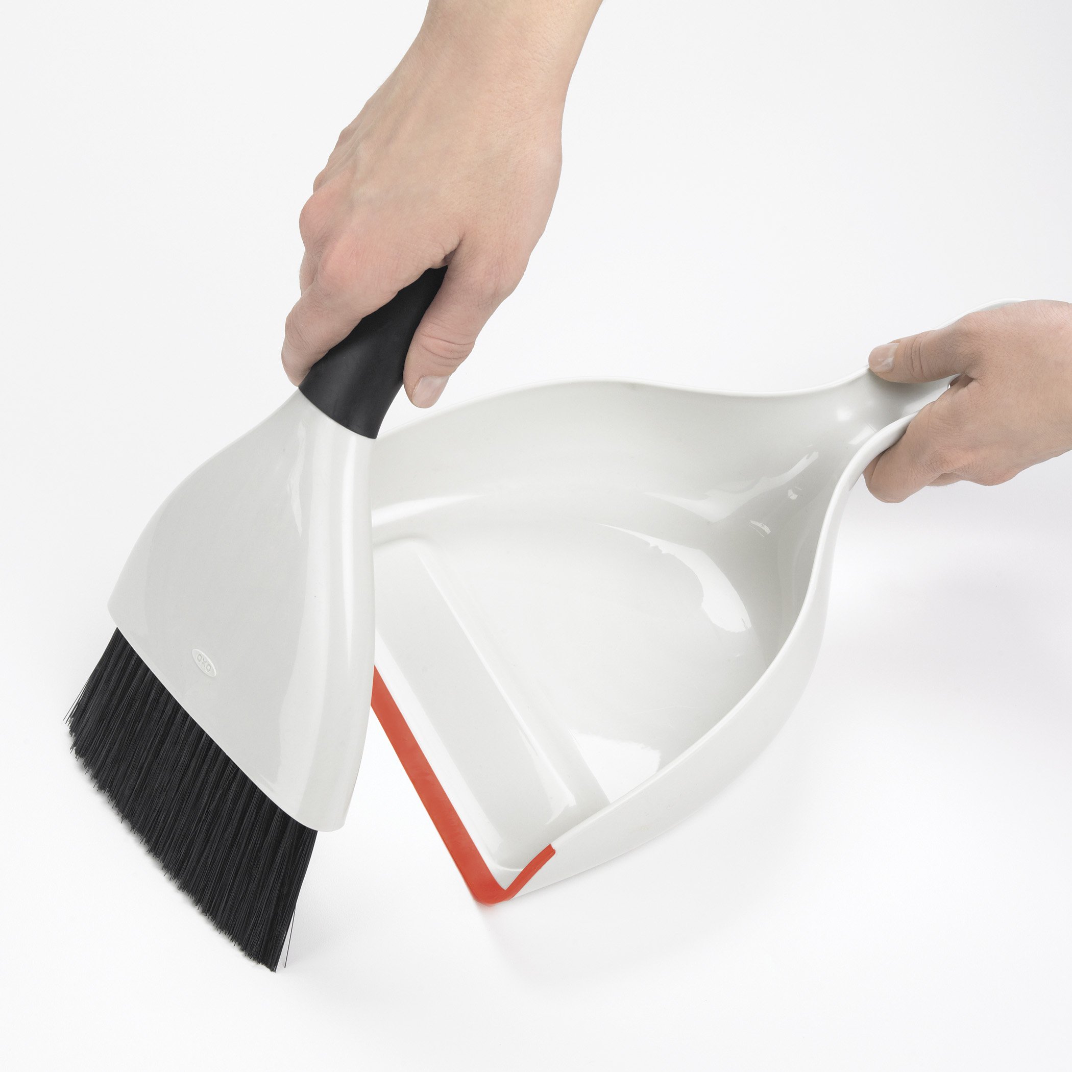 OXO Good Grips Dustpan and Brush Set, White