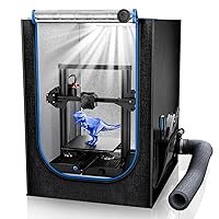 3D Printer Enclosure with Ventilation Kit, LED Light,Thermo-Hygrometer, Premium Fireproof Dustproof Tent Constant Temperature Protective Cover for Creality Ender 3/Ender 3 Pro/Ender 3V2/Ender 3S1/Neo