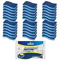 CELOX 36 Pack Non-Scratch Dish Sponge, Dual Sided Kitchen Sponges for Dishes, Long Lasting Dishwashing Household Cleaning Sponges for Kitchen, Easy to Dry and Reusable