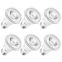Sunco 6 Pack PAR20 LED Bulbs 50W Equivalent 7W Dimmable, CRI90 6000K Daylight Deluxe 470 Lumens E26 Medium Base IP65 Waterproof Indoor Outdoor Home Residential Super Bright Wide Area Flood Light - UL