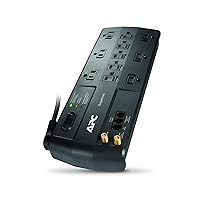APC Surge Protector with Telephone, DSL and Coaxial Protection, P11VT3, 3020 Joules, 11 Outlet Surge Protector Power Strip Gray