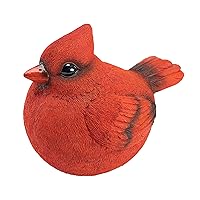 Cardinal Burly Bird Statue