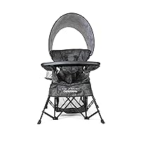 Baby Delight Go with Me Venture Portable Chair | Indoor and Outdoor | Sun Canopy | 3 Child Growth Stages | Carbon Camo