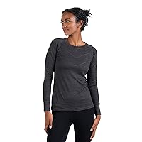 Woolly Clothing Co Women's Merino Wool Wicking Breathable Athletic Long Sleeve Crew