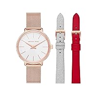 Michael Kors Pyper Mini Women's Watch, Stainless Steel Watch for Women with Steel, Leather, or Silicone Band