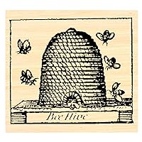 Honey Beehive Rubber Stamp, Vintage WM P39