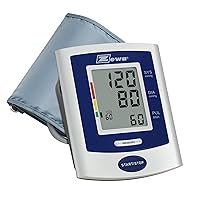 Upper arm Blood Pressure Monitor Kit: 2x60 Reading Memory; Large Display with Background Light