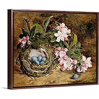 Paint by Numbers for Adults Kids, Easy DIY Painting by Numbers Kits for Beginner,Drawing with Paints and Brushes on Oil Canvas,Decoration Gift, — Apple Blossom and A Birds Nest, by H. Barnard Grey