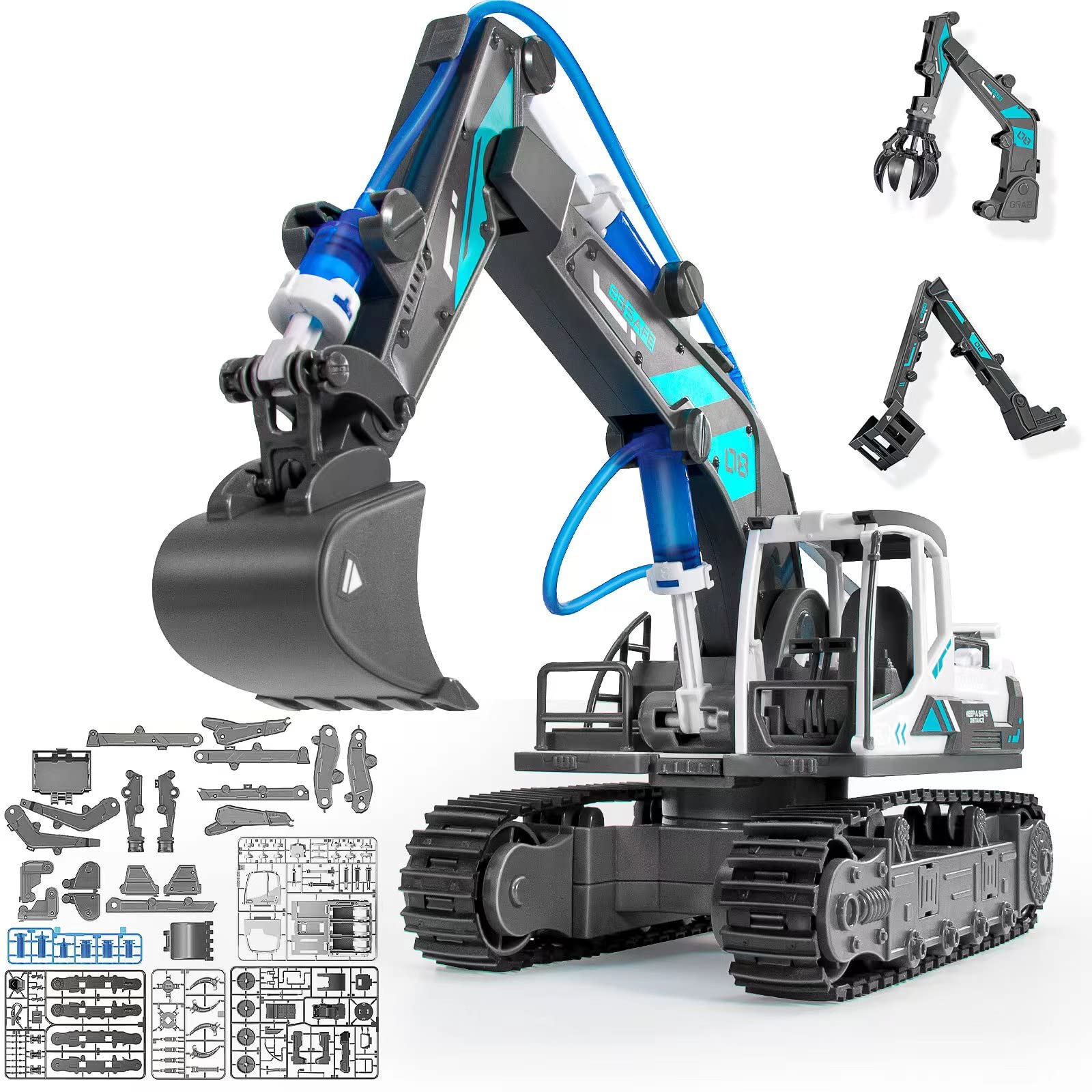 VANLINNY Robot Kits,RC Arm and Remote Control Excavator,2-in Science Kits - 2