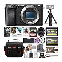 Sony a6400 Mirrorless Digital Camera (Body Only) Bundle with High Speed 64 GB SDXC Card, Filter Kit, 3 Batteries, USB Charger, Corel Photo Suite, Messenger Bag, Tripod, and SD Card Wallet (8 Items) Sony a6400 Mirrorless Digital Camera (Body Only) Bundle with High Speed 64 GB SDXC Card, Filter Kit, 3 Batteries, USB Charger, Corel Photo Suite, Messenger Bag, Tripod, and SD Card Wallet (8 Items)
