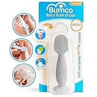 Bumco Diaper Cream Spatula (Mini) - BPA-free Butt Paste Diaper Cream Applicator, Soft & Flexible Diaper Rash Cream Applicator, Butt Spatula Baby, Mom-Invented Diaper Bag Essentials (Gray)