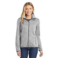 Port Authority Ladies Sweater Fleece Jacket. L232