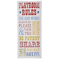 The Kids Room by Stupell Playroom Rules Use Kind Words Rectangle Wall Plaque