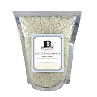 Beesworks Organic White Beeswax Pellets (14 oz) | 100% Pure, Cosmetic Grade, Triple-Filtered Beeswax for DIY Skin Care, Lip Balm, Lotion and Candle Making