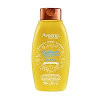 Aveeno Deep Moisturizing Sunflower Oil Blend Shampoo with Oat for Dry Damaged Hair, Dye, Paraben & Sulfate Surfactants Free, 12 Fl Oz