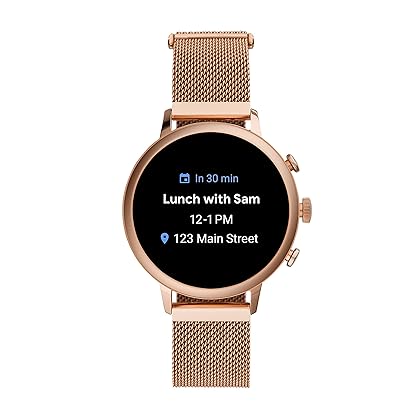 Fossil Women's Gen 4 Venture HR Stainless Steel Touchscreen Smartwatch with Heart Rate, GPS, NFC, and Smartphone Notifications