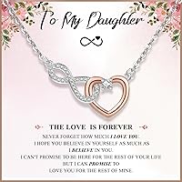 Mother and Daughter Necklace Silver Necklaces for Women Heart Necklace Girls Mothers Birthday Gifts for Mum Daughter Necklace Gifts On Her Birthday Silver Jewellery for Women Daughter Gifts from Mum