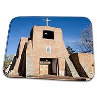 3dRose NM, New Mexico, Santa Fe, San Miguel Mission - US32... - Bathroom Bath Rug Mats (rug-92827-1)