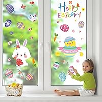 80 Sheets Easter Stickers for Kids with 200 PCS Easter Window Clings