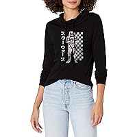 STAR WARS Stormtrooper Checked Women's Cowl Neck Long Sleeve Knit Top