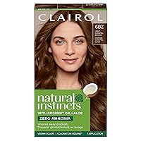 Clairol Natural Instincts Demi-Permanent Hair Dye, 6BZ Light Caramel Brown Hair Color, Pack of 1