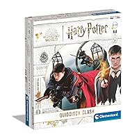 Clementoni - 16638 - Harry Potter - Quidditch Clash - Board Games for 8 Years olds and Older, Family Games for Teens and Adults, 2 Players, Card Games, Fun Challenges, Multicolor