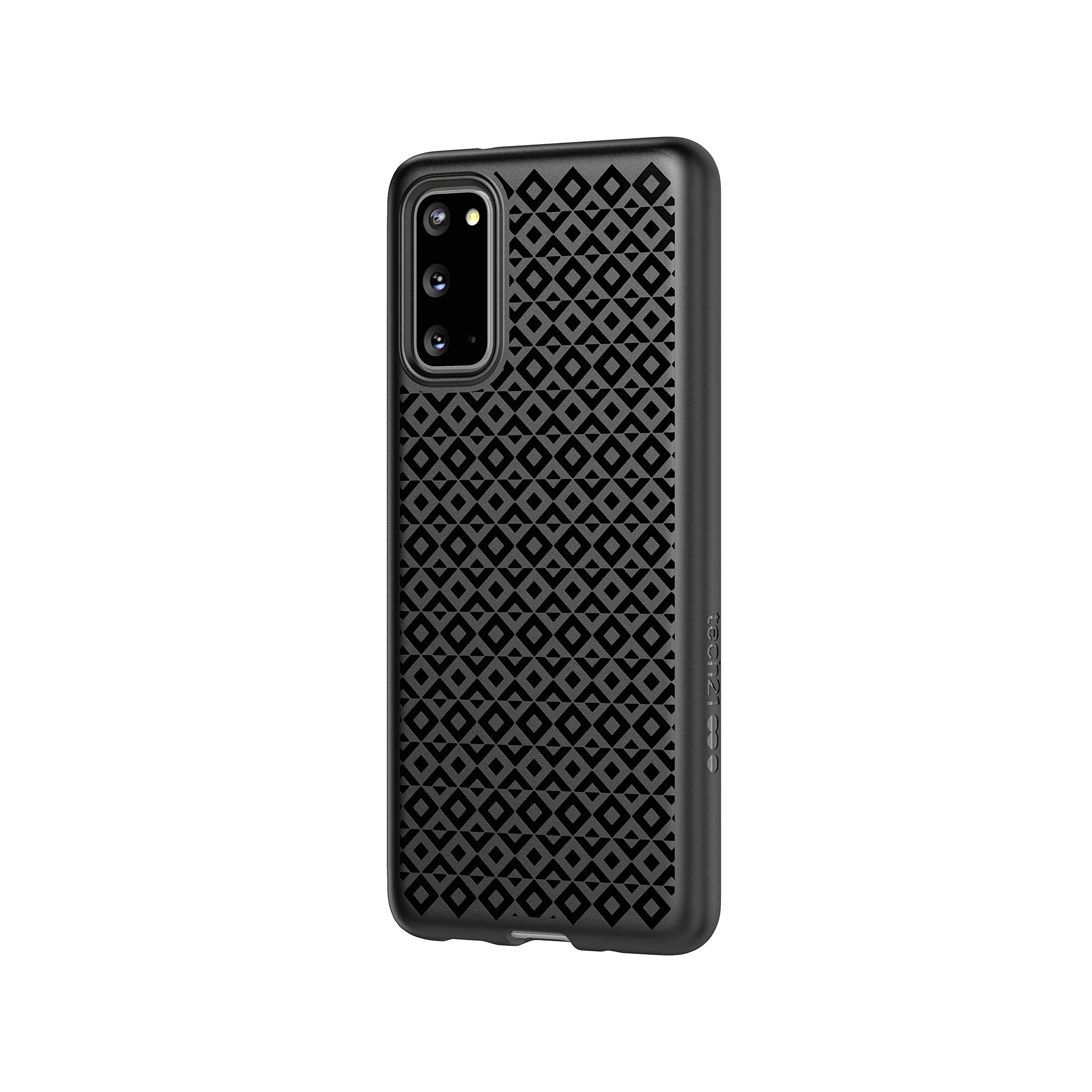 tech21 Studio Design for Samsung Galaxy S20 5G Phone Case with Germ Fighting Antimicrobial Properties and 8 ft. Drop Protection, Black