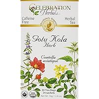 CELEBRATION HERBALS Gotu Kola Tea Organic 24 Bag, 0.02 Pound