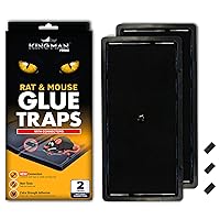Rat Mouse Rodent Pest Glue Trap (Large Size) Tray Heavy Duty (24 Traps) with Connectors
