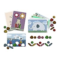 Rainbow Pebbles - Junior Activity Set - Set of 36 + 16 Activities - Ages 18m+ - Eco-Friendly - The Original Color Sorting and Stacking Stones