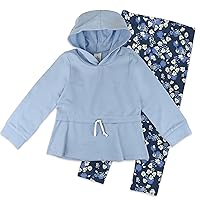 HonestBaby unisex-baby Fashion Outfit Sets Tops and Bottoms 100% Organic Cotton for Baby, Toddler Girls (LEGACY)