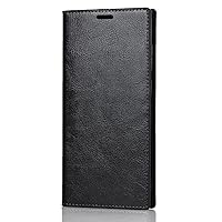 Wallet Case for Samsung Galaxy S24 Ultra S24 Plus S24 Premium Genuine Leather Flip Wallet Credit Card Slots Kickstand Folio Protective Cover (Black,forS24)