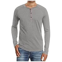 Men's Fashion T Shirts Men's Hedging Print Round Neck Loose Casual Long Sleeves Top Cotton T Shirts for Men