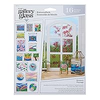 Gallery Glass, Scenery 3 Piece Pattern Set Perfect for Stained Glass DIY Arts and Crafts, 19773