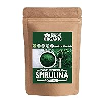 Organic 100% Pure Natural Spirulina Powder | 100 Gram / 3.52 oz