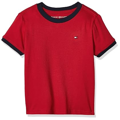 Tommy Hilfiger Boys' Short Sleeve Ringer Crew Neck T-Shirt