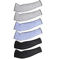 3 Pairs Cut Resistant Sleeves Arm Protection Sleeves Protective Arm Sleeves Arm Protectors Arm Guard for Men Women