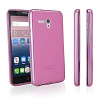 BoxWave Case Compatible with Alcatel OneTouch Pop 3 (5.5) GSM 5054 (Case by BoxWave) - Arctic Frost Crystal Slip, Flexible, Form Fitting, TPU Case - Cosmo Pink