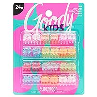Classics Mini Claw Clips - 24-Pack, Assorted Colors - Great for Easily Pulling Up Your Hair - Pain-Free Hair Accessories for Women, Men, Boys and Girls