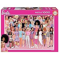 Educa - Barbie, 1,000 Piece Puzzle, Approximate Size: 68 x 48 cm, Includes Fix Puzzle to Hang The Puzzle Once Finished, from 14 Years Old (19268)