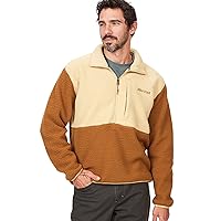 MARMOT Men's Aros Fleece 1/2 Zip Jacket, Sherpa with Retro Style for Camping and Hiking in Fall and Winter