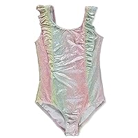 Girls' 1-Piece Ombre Glitter Mermaid Swimsuit