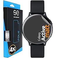 smart engineered [Pack of 4] Anti-Reflective 3D Screen Protectors Compatible with Samsung Galaxy Watch Active, Matte Screen Protector Film, Protection Against Dirt and Scratches, No Protective Glass