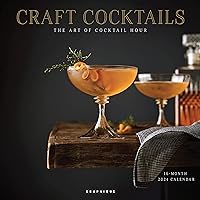 Graphique 2024 Craft Cocktails Wall Calendar | 12” x 12” | Thick Paper | Home & Office Organizer | Large Monthly Grid | 3 Languages & Marked Holidays | 4 Month Preview Page for 2025