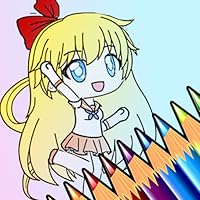 Anime Gacha Cute Girls Coloring Book