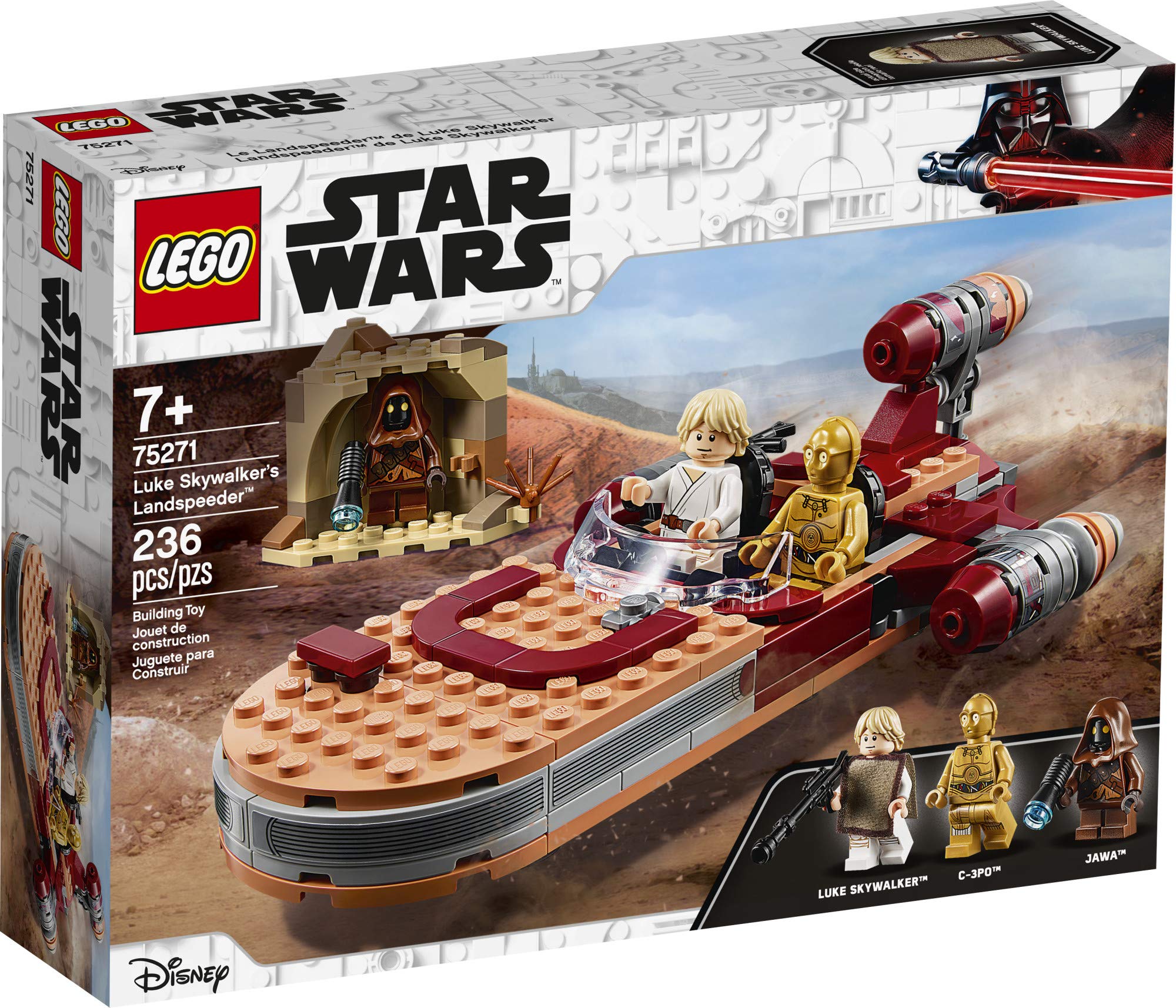 LEGO Star Wars: A New Hope Luke Skywalker's Landspeeder 75271 Building Kit, Collectible Star Wars Set (236 Pieces)