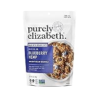 purely elizabeth Ancient Grain Granola Certified Glutenfree Vegan NonGMO Coconut Sugar Delicious Healthy Snack , Blueberry Hemp, 12 Ounce