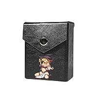 Magician Girl Deck Box/Deck Case - Built in Belt Loop/Clip - Hard Shell Faux Leather - Compatible with Yu-Gi-Oh, MTG, CFV, Digimon, F&B and other Trading Card Games