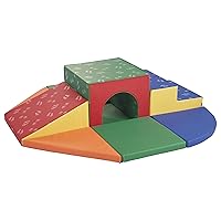 ECR4Kids SoftZone Lincoln Tunnel Climber, Toddler Playset, Assorted, 9-Piece